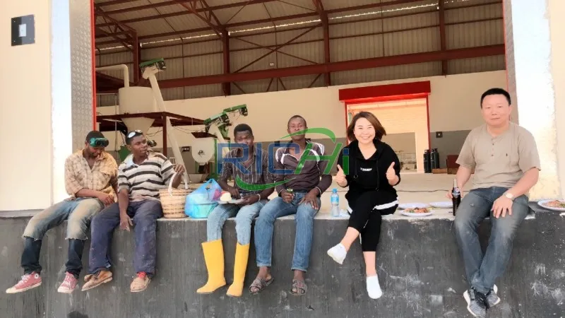 client feedback of Chicken Feed Production Line in Tanzania