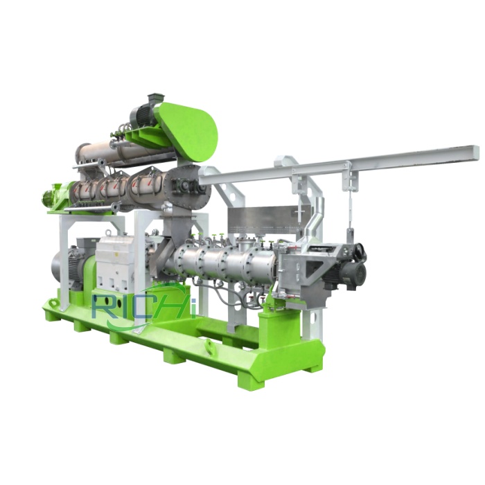 wet single catfish feed extruder