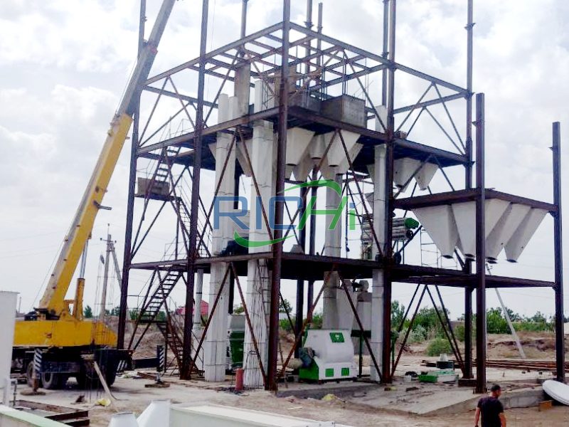 10tph Cattle Feed Manufacturing Plant in Uzbekistan