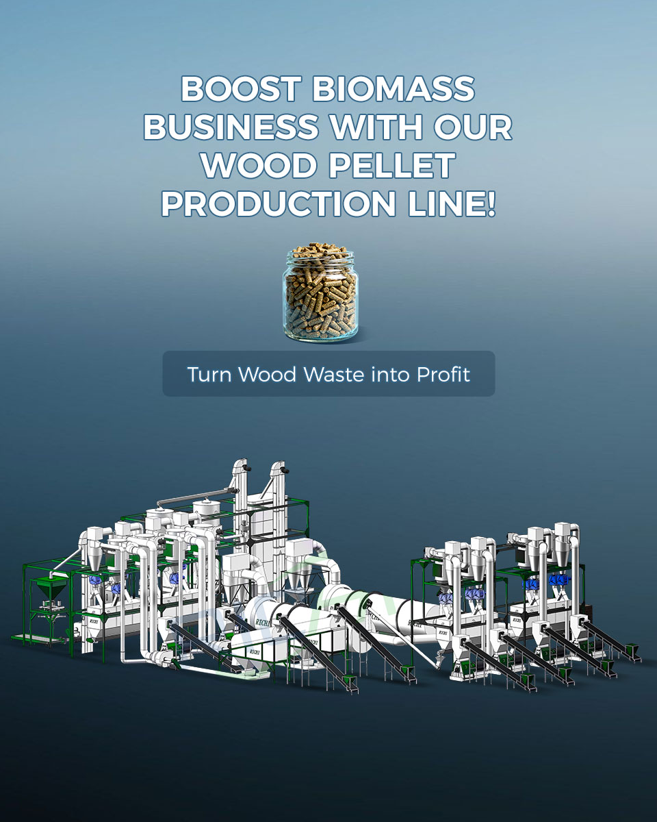 wood pellet production line