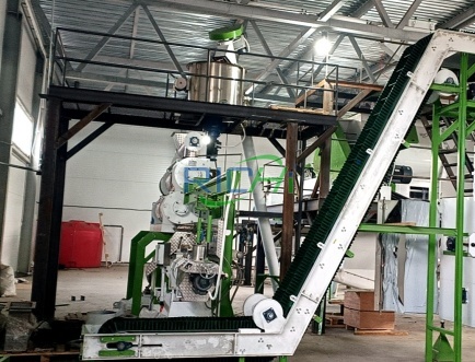 1.5-2T/H sinking fish feed pellet line in Turkey