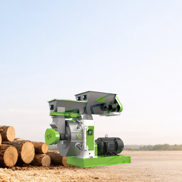 wood pellet press banner mobile