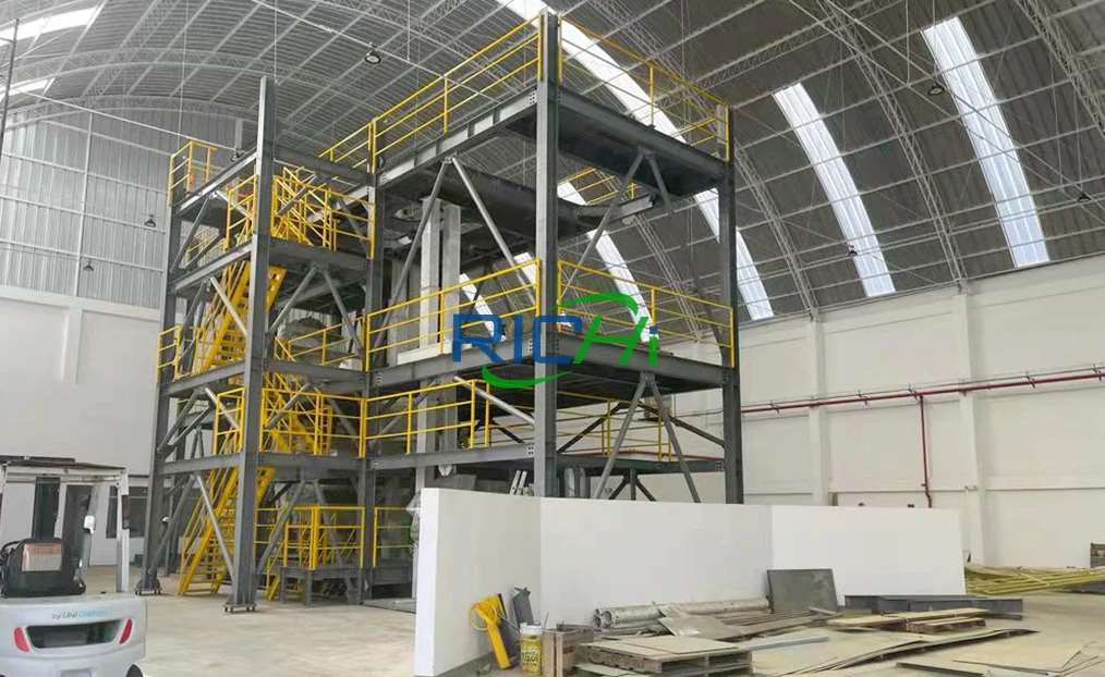 1-2 tph Dairy Cow Feed Pellets Machine Italy