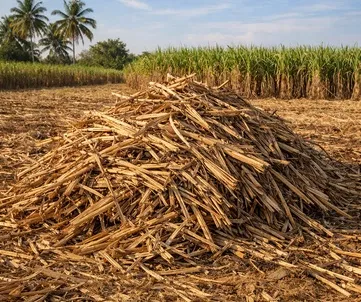 fanes de canne à sucre