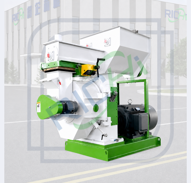 Animal manure pellet mill demonstration