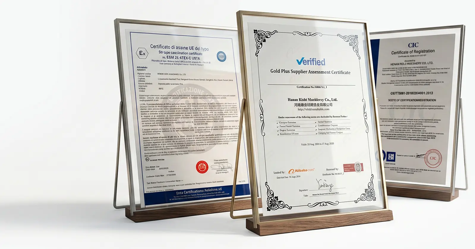 RICHI MANUFACTURE Patent Certificate