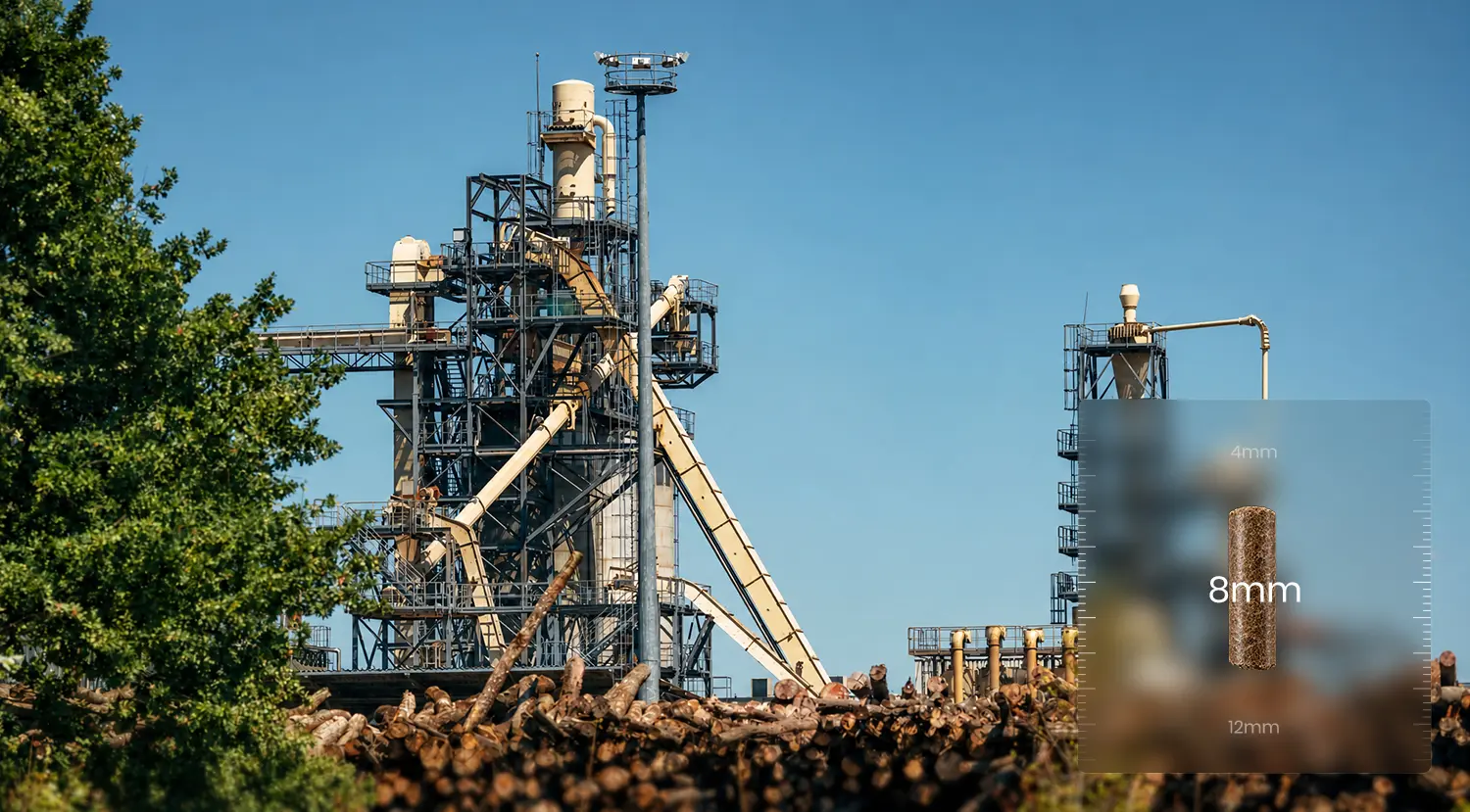 Biomass pellet production line