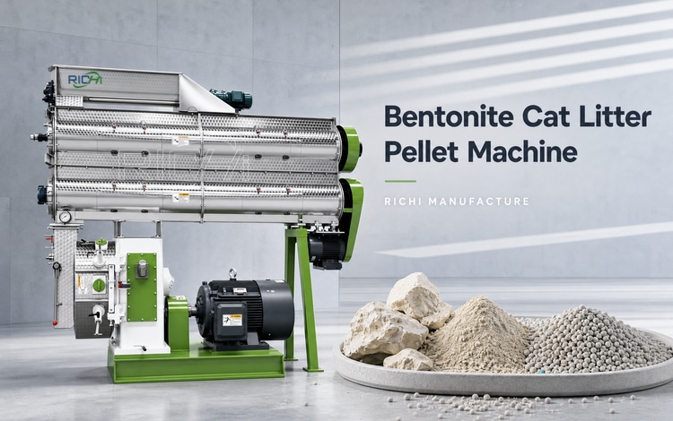 RICHI MANUFACTURE – Mașină de fabricat pelete de bentonită pentru litieră pentru pisici