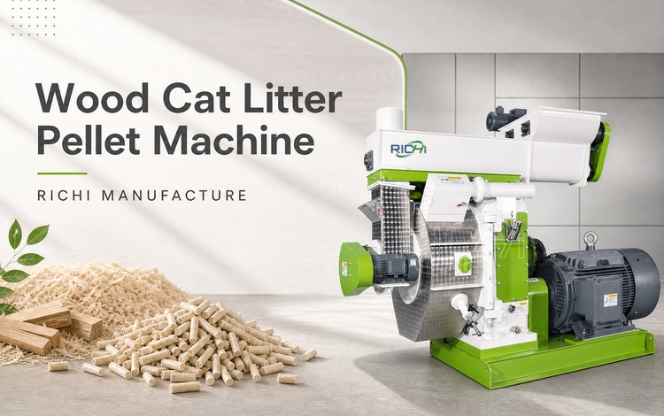 RICHI MANUFACTURE – Mașină de fabricat pelete din lemn pentru litieră de pisici