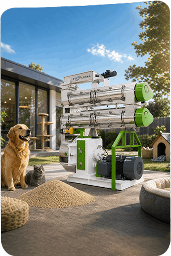 Mașină de fabricat pelete pentru așternuturi pentru animale de companie RICHI