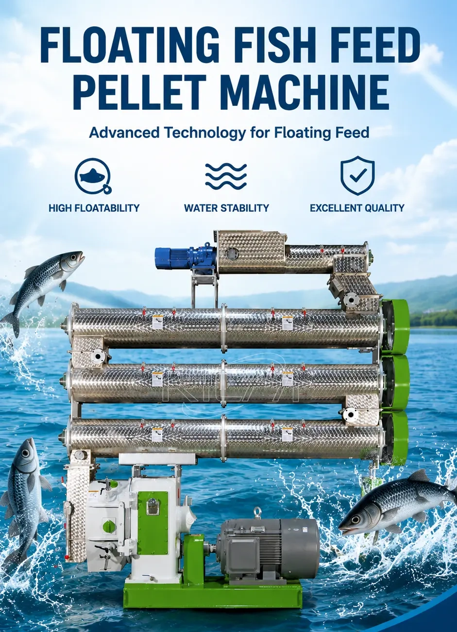 floating fish feed extruder machine